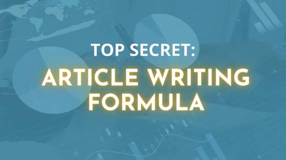 Article Writing Formula
