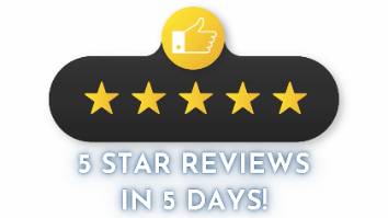 5 Start Reviews In 5 Days!